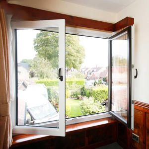 Ventana Abatible de Aleación de Aluminio al por Mayor con Mosquitera Integrada y Toldo para Villas, Ventana Francesa - Product Image 6