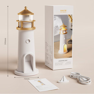<strong>Moonlight</strong> Lighthouse Ambient Light with Human Body Induction and Remote Control <strong>Sleep</strong> Night Light Desktop Decorative Gift Lamp - Product Image 1