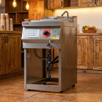 Cuisinière à nouilles électrique professionnelle RKMF-G127 en acier inoxydable à deux bacs, durable