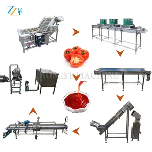 Mesin pasteurisasi tomat dukungan kustom/penggiling tomat industri/produsen saus tomat