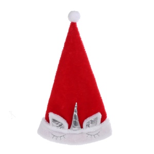 Decorazioni natalizie Golden e argento unicorno cappelli di natale accessori di <span class=keywords><strong>abbigliamento</strong></span> costumi oggetti di scena vecchi cappelli - Product Image 6