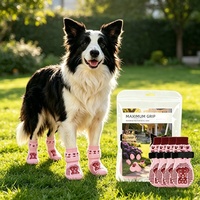 Chaussettes pour chiens en coton les plus vendues, silencieuses, antidérapantes, anti-salissures, pour chiens de grande race, vente en gros