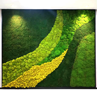 Mur végétal en mousse verte prêt à l'emploi, design professionnel pour hall d'hôtel, restaurant et projets d'aménagement intérieur de bureaux