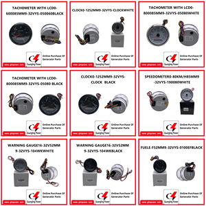 핫 세일 고정밀 52mm 자동차 보트 디지털 물 오일 온도 유압 연료 게이지 0-10 bar 해양 발전기 사용 - Product Image 5