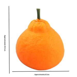 Simulated Orange <b>Squishy</b> Toy Slow Rebound Moldable Non-Peelable Orange Soft Rubber Stress Reliever Creative Toy - Product Image 2