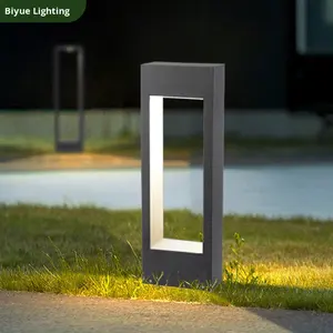 Lámpara de Jardín LED de Aluminio Simple con Diseño Hueco, Clasificación IP54, CA 220V, 3000K Blanco Cálido, Control Remoto <span class=keywords><strong>para</strong></span> Jardín, <span class=keywords><strong>Parque</strong></span>, Camino y Carretera - Product Image 4