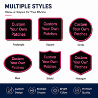 Service complet Usine ODM OEM Conception personnalisée Logo Bordure Merrow Écussons brodés thermocollants Accessoires vestimentaires