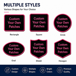 Servicio Integral de Fábrica ODM OEM Diseño Personalizado Logotipo Borde Merrow Parches Bordados Termoadhesivos Accesorios de <span class=keywords><strong>Ropa</strong></span> - Product Image 3