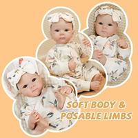 Poupée Reborn réaliste de 19 pouces en vinyle souple, jouet pour enfants, cadeau, vente en gros, personnalisable