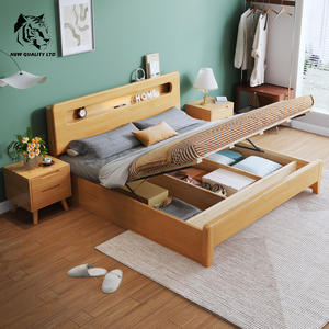 Proveedor chino, mejor precio, cama king size personalizada, gran stock, dropshipping, diseño más reciente, muebles de dormitorio de madera, cama king de 1.8m - Product Image 4