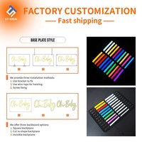 Livraison rapide, dropshipping, publicité, décoration, enseigne au néon, lumière LED, logo personnalisé, étanche IP65, contrôle WiFi, multicolore