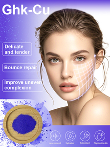 Peptídeos de Cobre <span class=keywords><strong>GHK</strong></span>-<span class=keywords><strong>CU</strong></span> em Pó para Cuidados com a Pele, 99% Puro, Cosmético Cru, em Estoque - Product Image 6