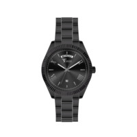 Montre unisexe simple en métal, style Metro Pulse, affichage de la date, mouvement à quartz, boîtier en alliage, cadran en verre, 20 mm, 3 ATM étanche