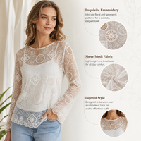 Tissu en maille brodé à points de chaînette, motif floral ajouré découpé au laser, dentelle en tulle transparent en soie de lait pour robe de soirée