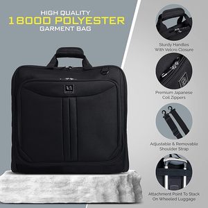 Bolsa de ropa de viaje Premium cómoda con muestra gratis con correa para el hombro para trajes y vestidos - Product Image 4