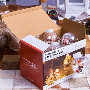 Đèn rèm LED Ông già Noel Người tuyết Lễ hội Trang trí cửa sổ phòng ngủ đám cưới Đèn rèm LED hình cầu lấp lánh Đèn rèm LED hình cây băng - Product Image 6