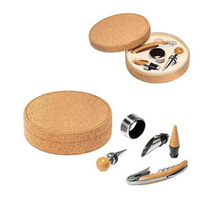Nuevo Sacacorchos de <span class=keywords><strong>Vino</strong></span> con <span class=keywords><strong>Caja</strong></span> Redonda de Cuero y Asa, en <span class=keywords><strong>Caja</strong></span> de Regalo - Product Image 3