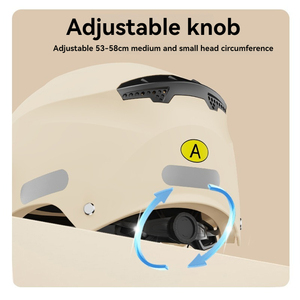 Bảo vệ cảnh báo Mũ bảo hiểm đi xe đạp Mũ bảo hiểm người đàn ông phụ nữ Mũ bảo hiểm với vành đai bảo vệ mũ cứng đường - Product Image 3