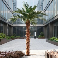 Plantes artificielles, décoration de cocotier, faux arbre, simulation de plante verte, plante haute, décoration de la maison, plante en pot en plastique, herbe verte