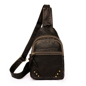 Bolso Bandolera Pequeño Unisex Longlv Estilo Western con Flecos y Diseño Azteca Repujado para Todas las Temporadas - Product Image 4