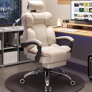 Silla de Oficina Ergonómica Moderna de Malla Ejecutiva, Silla de Juego Giratoria de Cuero PU con Respaldo Alto y Reposacabezas Ajustable para Oficina en Casa - Product Image 3