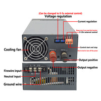 Alimentation à découpage haute puissance 1200W DC tension constante et alimentation à courant constant, AC 220V à 24V, 12V, 36V, 48V