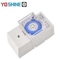Relé de Retardo Mecánico de 16A AC 100-240V SPDT, Interruptor Temporizador Programable de 24 Horas para Control Industrial