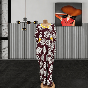 <span class=keywords><strong>Robe</strong></span> longue élégante grande taille pour femme africaine, motif floral, coupe douce, style <span class=keywords><strong>boubou</strong></span>, kaftan, plage, streetwear, vacances - Product Image 6