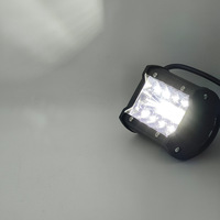 Projecteur de travail LED incurvé à triple lentille de 4 pouces, 60W, 6000 lumens, 12V/24V, pour véhicules tout-terrain, voitures, camions, UTV, ATV