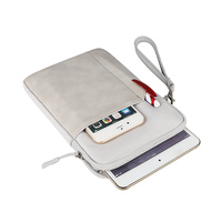 Tas saku kulit Laptop PU, tas saku tas tangan Laptop untuk 8 "10" 10.8 "iPad Mini Air