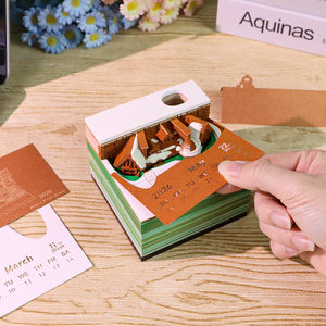 <span class=keywords><strong>Bloc</strong></span>-notes Omoshiroi 3D, mini modèle de maison, <span class=keywords><strong>bloc</strong></span>-notes mémo, modèle en papier 3D de haute qualité, art 3D, <span class=keywords><strong>note</strong></span> autocollante, cadeau pour amis - Product Image 2