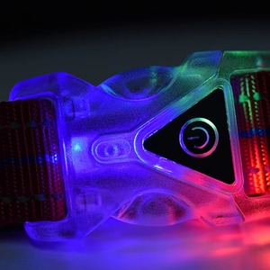 Venta caliente ajustable personalizado LED collar de mascota suave duradero collar de perro al por mayor Collar para correr caminar - Product Image 3