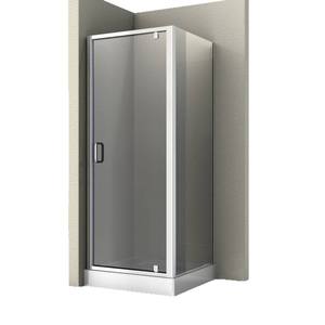 Porte de douche carrée chromée noire sur mesure, norme AS/NZ, verre de 5 mm, cadre en alliage d'aluminium, cabine de douche, parois de douche - Product Image 2