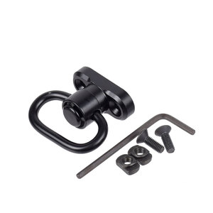 Anillo Giratorio QD de Diseño Antideslizante de 1.25 Pulgadas con Acabado Negro, Resistente, de Desenganche Rápido, Duradero, para Caza Táctica y Equipo de Exterior - Product Image 1