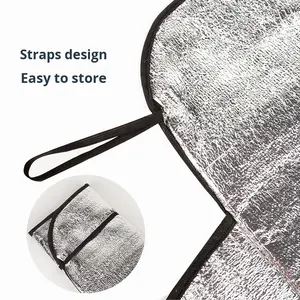 Parasol Plegable para Parabrisas Delantero de Coche OLIVER, Estilo Minimalista de Algodón Perlado, Protección Contra Nieve y Escarcha, Encaje Rápido, en Existencia - Product Image 4