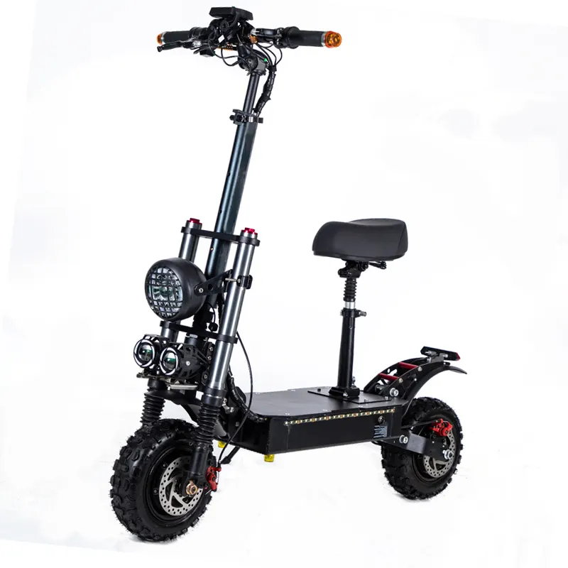 Wholesale Fast Speed 11 Inch Adult Escooter 5600W 60V Foldable Electric Scooter With Seat