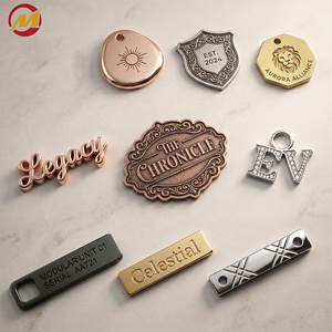 Etichetta metallica personalizzata Kingming OEM ODM per profumi, abbigliamento, borse, etichette metalliche per vino - Product Image 1