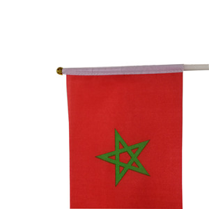 Stock personalizado 12*18 pulgadas Marruecos país marroquí <span class=keywords><strong>bandera</strong></span> de la ventana del coche - Product Image 3