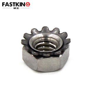 UNC 6 #-32 8 #-32 1/4-20 K-tipo lucchetto Keps 304 acciaio inossidabile polidentato dentato dadi esadecimali K - Product Image 6