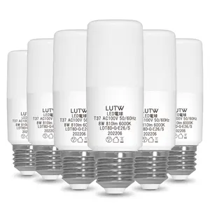 100V 8W Stick Bulb T37 T45 T50 LED-Lampe Hohe Lumen effizienz E26 Base Tubular Glühbirne Verkauf zum günstigen Preis