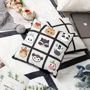 Custom Personalised Printable 9 15 20 Panels Pillow Cover Sublimation Blanks Throw Blanket Set