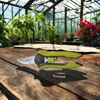 Ciseaux de jardinage PECKER Premium pour Bonsaï PC-P02.315PAS 153mm, capacité de coupe 8mm, bord lisse, qualité DIY, en acier inoxydable