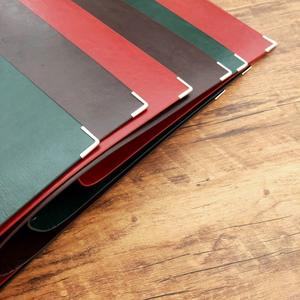 A4 cartella a foglia larga in morbida pelle portadocumenti portadocumenti per organizzazione impermeabile con legatoria - Product Image 4