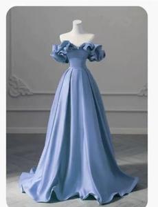 SWS978 abito da ballo da sera elegante a manica lunga in pizzo estivo nuovo stile - Product Image 6