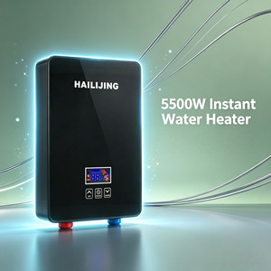 Chauffe-eau électrique instantané 5500W, classe <span class=keywords><strong>d</strong></span>'efficacité énergétique, commande tactile, <span class=keywords><strong>chauffage</strong></span> rapide intelligent, autoportant, IPX4, pour extérieur et usage domestique - Product Image 1