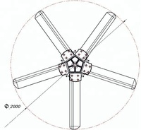 Lame d'éolienne verticale et horizontale en aluminium extrudé
