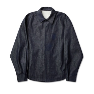 Veste longue en jean et toile pour homme, 100 % coton, à capuche, écologique, style streetwear, poches discrètes, motif lettres, vente en gros - Product Image 3