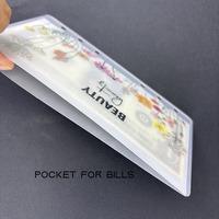A6 Personnalisé sur mesure, Durable, Flexible, Luxueux, Classeur à pochettes personnalisé avec lamination, Budget, Rose floral, Vellum, Enveloppe à argent, Mat