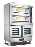 Four à pain électrique combiné de pont de boulangerie de boulangeries de boulangerie faisant le four d'épreuvoir et la machine d'épreuvage de four combiné à vendre