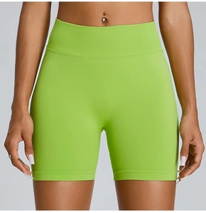 Pantalones cortos de gimnasia personalizados gratis para mujer, pantalones cortos de yoga para correr para mujer, pantalones cortos de entrenamiento de cintura alta para mujer - Product Image 1